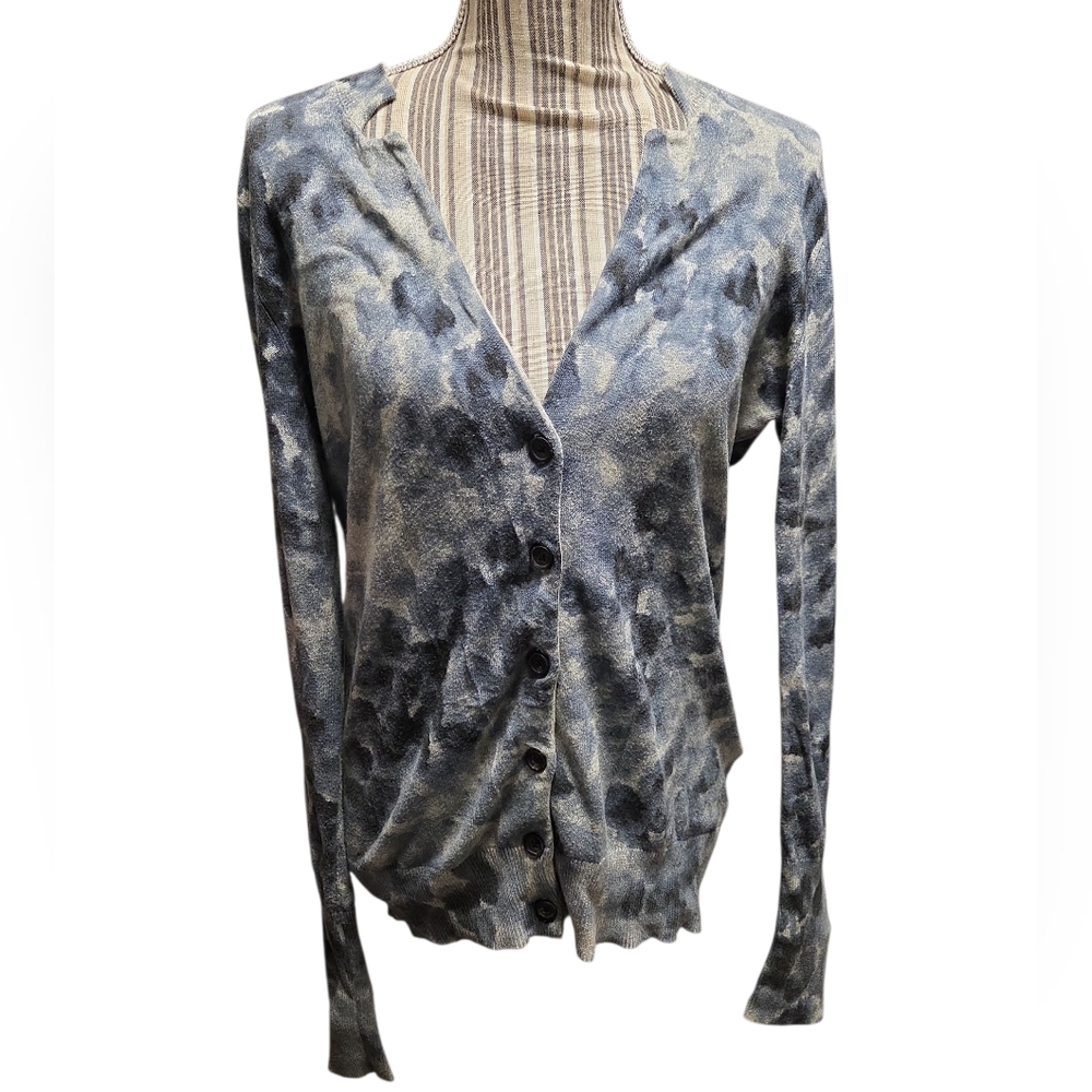 Simply Vera Blue and Gray Cardigan